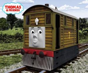 yapboz Toby kahverengi lokomotif No. 7 olduğunu